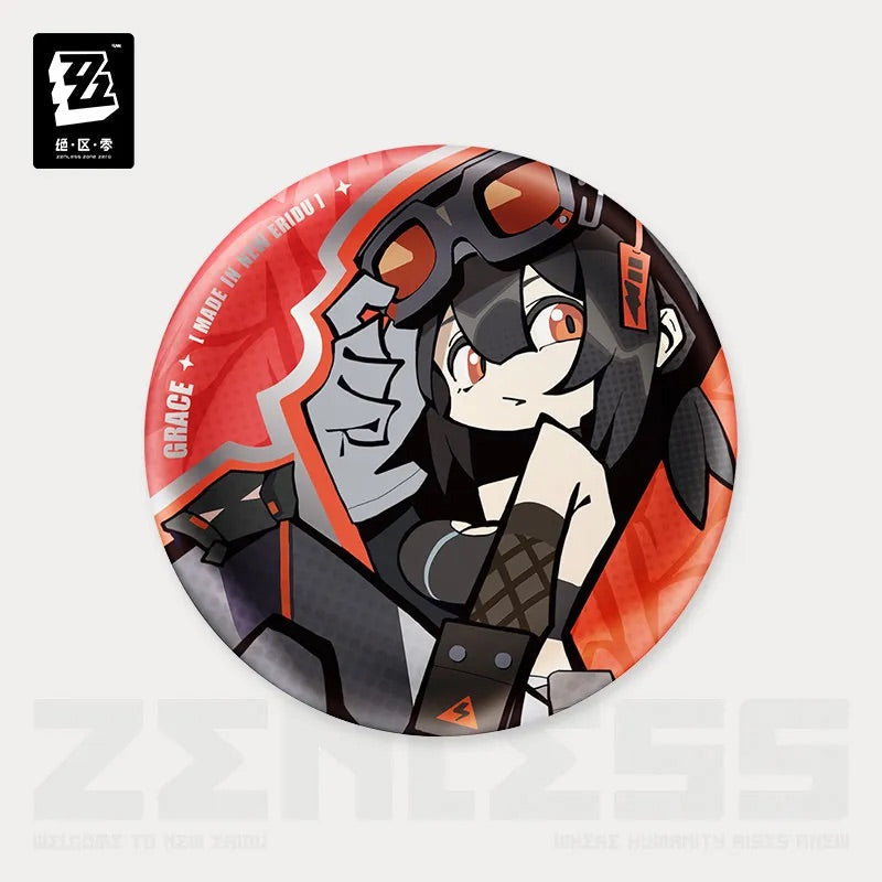New Eridu Series Belobog Heavy Industries Chibi Tinplate Badge
