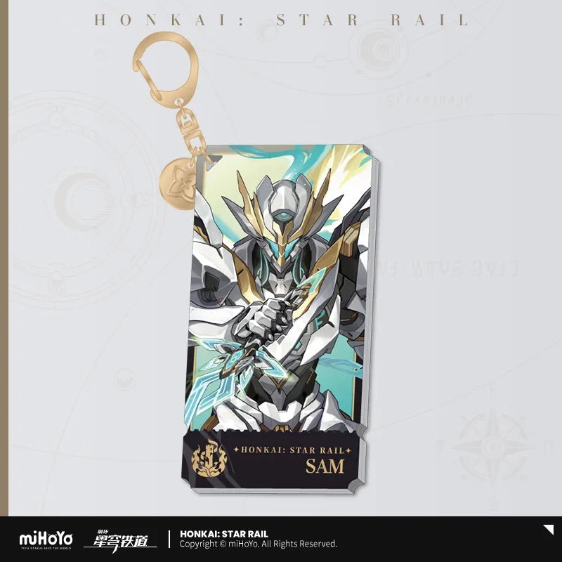 The Destruction Character Warp Artwork Acrylic Keychain