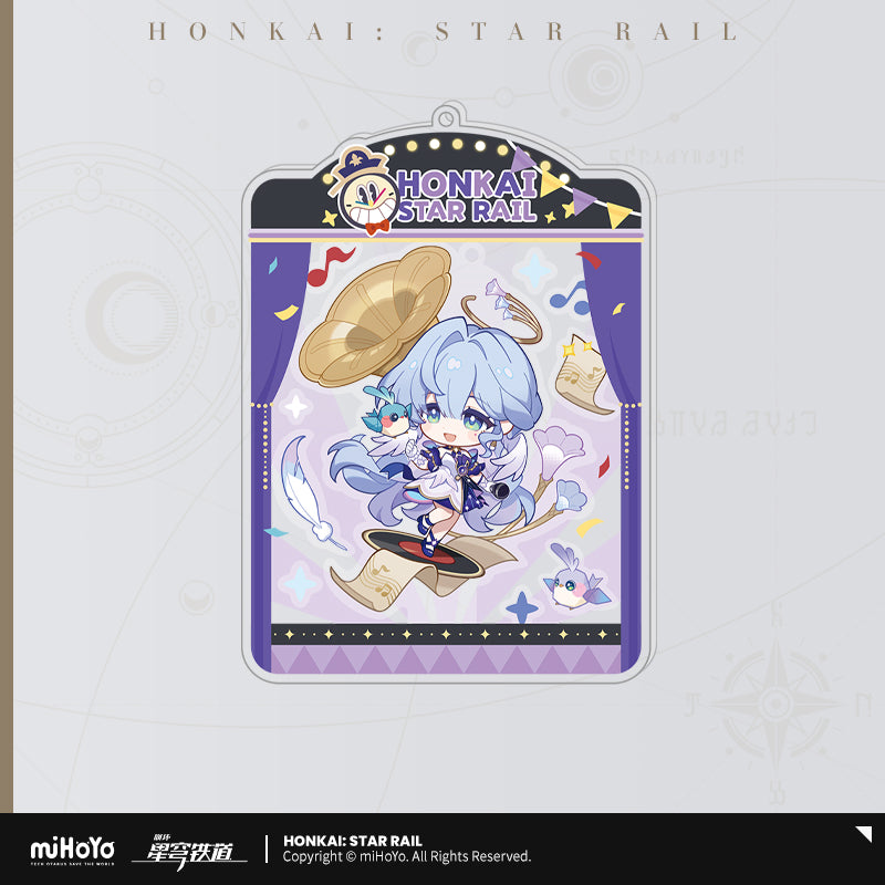 Honkai: Star Rail Autumn Festival Series Chibi Happy Shake Keychain