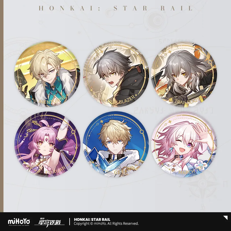 The Preservation Character Warp Artwork Tinplate Badge