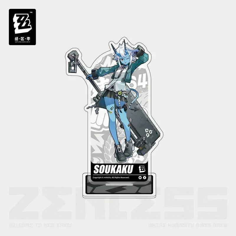 Zenless Zone Zero Artwork Series Section 6 Acrylic Stand Soukaku ACG Go Anime www.acg-go.com Hoshimi Miyabi, Soukaku, Stand