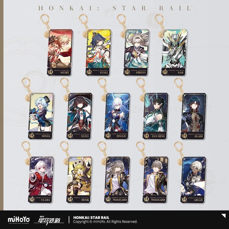 The Destruction Character Warp Artwork Acrylic Keychain