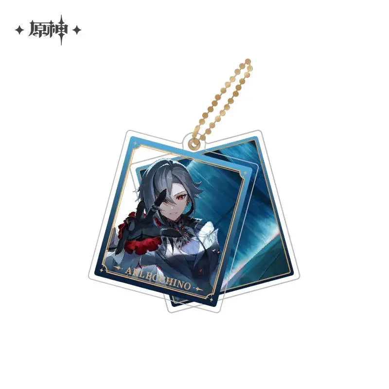 Event Artwork Series Acrylic Pendant Genshin Impact Arlecchino ACG Go Anime