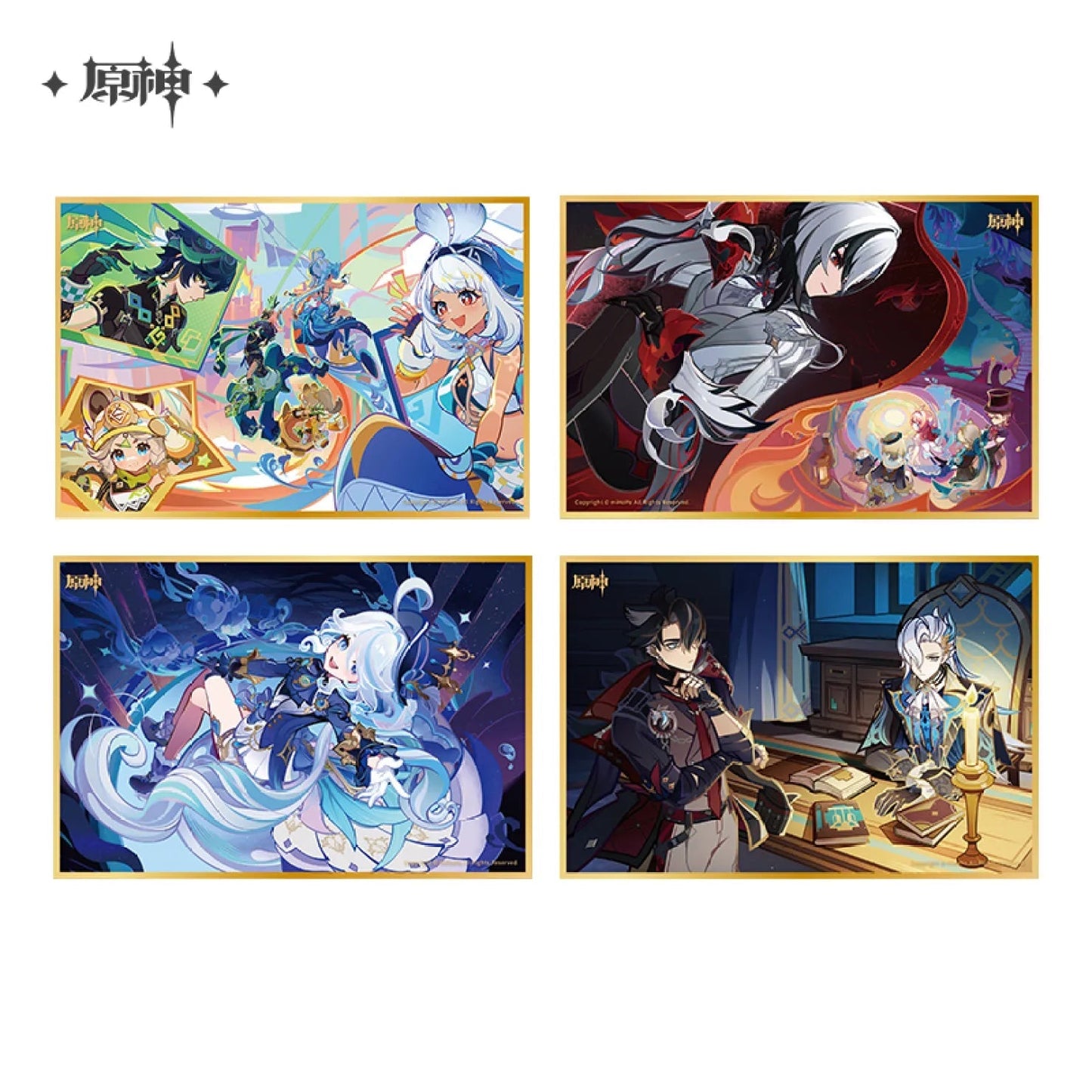Floating World Under the Moonlight Series Acrylic Shikishi Card Board