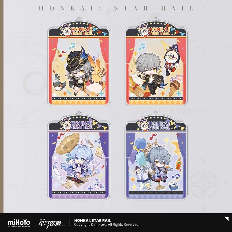 Honkai: Star Rail Autumn Festival Series Chibi Happy Shake Keychain