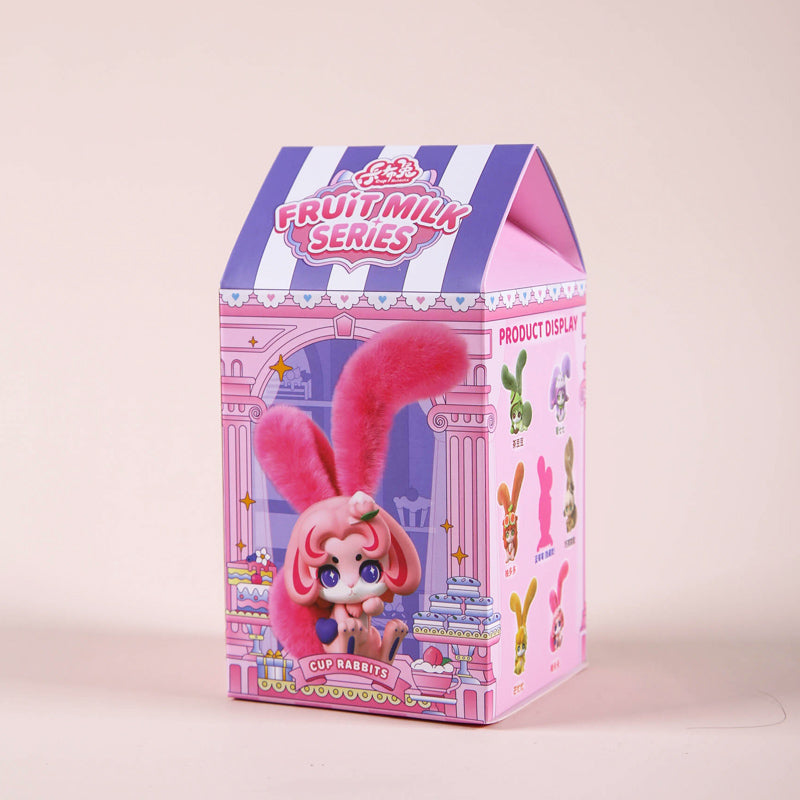 Cup Rabbit Plush Toy Fruit Milk Series Mystery Box