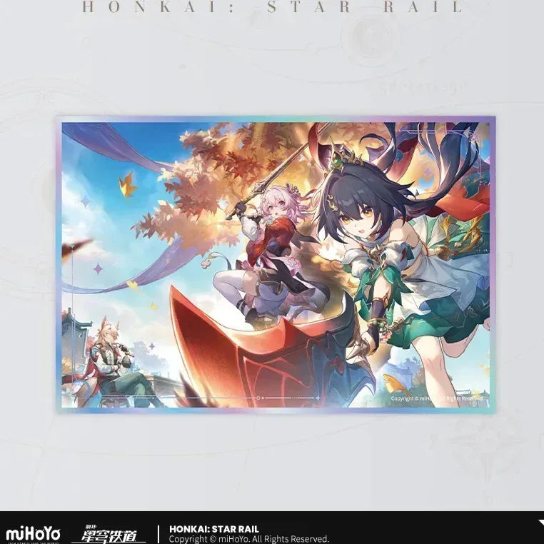 Honkai: Star Rail Interstellar Journey Series Acrylic Shikishi Cardboard Finest Duel Under the Pristine Blue ACG Go Anime www.acg-go.com Art Decor, Cardboard, Celestial Eyes Above Mortal Ruins, Even Immortality Ends, Farewell, Galactic Roaming, Into the Yawning Chasm, Penacony, Then Wake to Weep