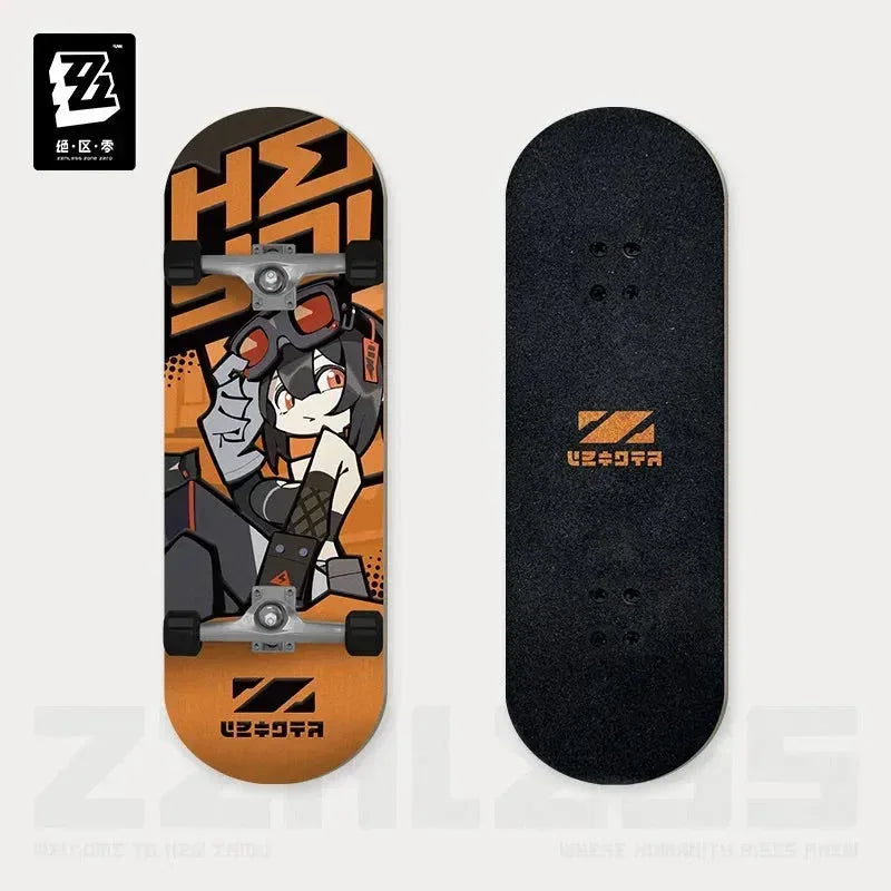 Zenless Zone Zero New Eridu Series Belobog Heavy Industries Chibi Fingertip Skateboard Pendant Keychain Grace Howard ACG Go Anime www.acg-go.com Anton Ivanov, Ben Bigger, Grace Howard, Koleda Belobog, Pendant & Keychain