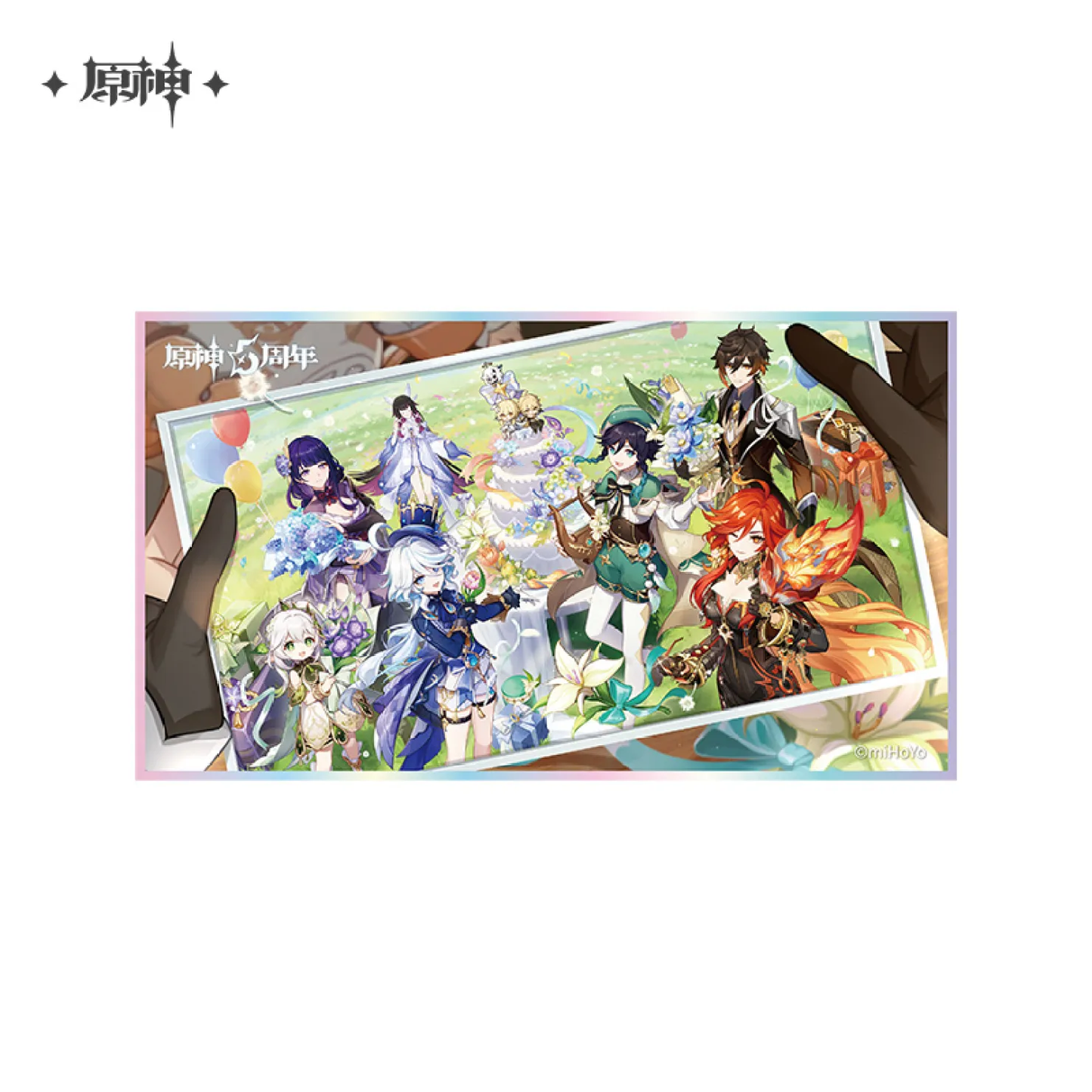Genshin Impact 5th Anniversary Shikishi Cardboard
