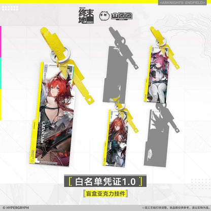 Arknights: Endfield White List Authorization Pass 1.0 Acrylic Keychain Mystery Box Random One ACG Go Anime www.acg-go.com Antal, Arknights: Endfield, Ember, Laevatain, Pendant & Keychain, Perlica, Yvonne