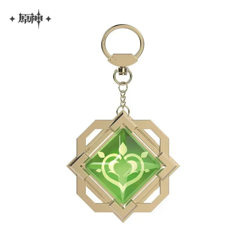 Genshin Impact FES 2023 Series Vision Keychain Liyue Dendro ACG Go Anime www.acg-go.com Anemo, Cryo, Dendro, ELectro, Geo, Hydro, Pendant & Keychain, Pyro, Vision
