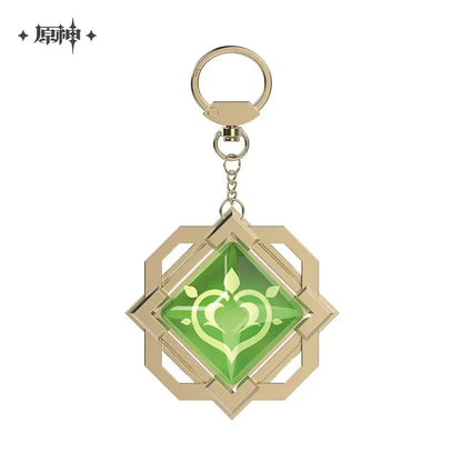 Genshin Impact FES 2023 Series Vision Keychain Liyue Dendro ACG Go Anime www.acg-go.com Anemo, Cryo, Dendro, ELectro, Geo, Hydro, Pendant & Keychain, Pyro, Vision