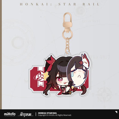 Pom-Pom Exhibition Series Acrylic Keychain