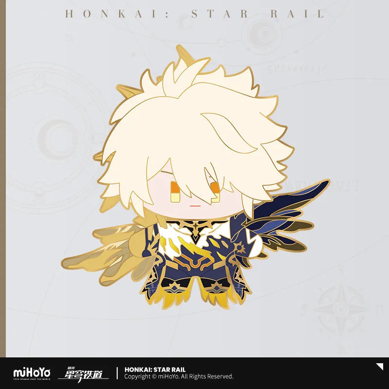 Honkai: Star Rail Chibi Doll Series Metal Pin Badge