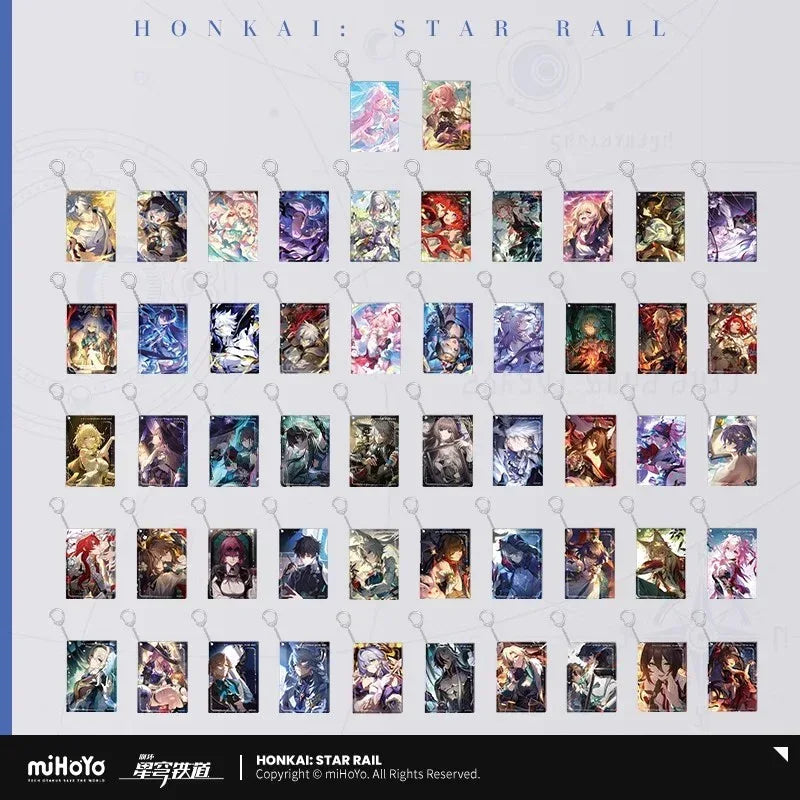 Honkai: Star Rail Light Cone Series Acrylic Pendant Earthly Escapade ACG Go Anime www.acg-go.com Anaxa, Argenti, Art Decor, Aventurine, Bailu, Black Swan, Blade, Castorice, Cipher, Dan Heng, Dan Heng & Blade, Dr. Ratio, Feixiao, Fu Xuan, Gepard, Huohuo, Hyacine, Kafka, Light Cone, Lingsha, Luka, Luocha, March 7th, Moze, Mydei, Pendant & Keychain, Rappa, Robin, Ruan Mei, Sparkle, Sushang, Tribbie, Yanqing, Yukong
