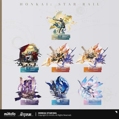 Honkai: Star Rail The Preservation Character Warp Artwork Acrylic Stand March 7th ACG Go Anime www.acg-go.com Aventurine, Caelus, Dan Heng • Permansor Terrae, Fu Xuan, Gepard, March 7th, Stand, Stelle, Trailblazer