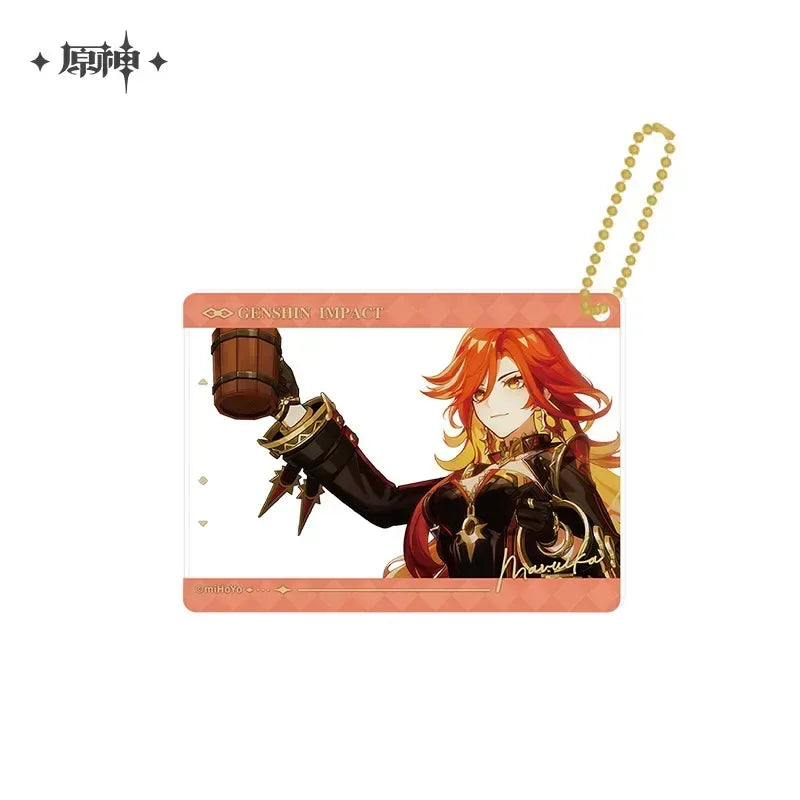 Genshin Impact The Long Way Home Series Badge & Photo Card Pendant