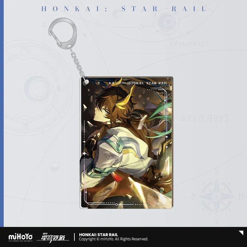 Honkai: Star Rail Light Cone Series Acrylic Pendant Earthly Escapade ACG Go Anime www.acg-go.com Anaxa, Argenti, Art Decor, Aventurine, Bailu, Black Swan, Blade, Castorice, Cipher, Dan Heng, Dan Heng & Blade, Dr. Ratio, Feixiao, Fu Xuan, Gepard, Huohuo, Hyacine, Kafka, Light Cone, Lingsha, Luka, Luocha, March 7th, Moze, Mydei, Pendant & Keychain, Rappa, Robin, Ruan Mei, Sparkle, Sushang, Tribbie, Yanqing, Yukong