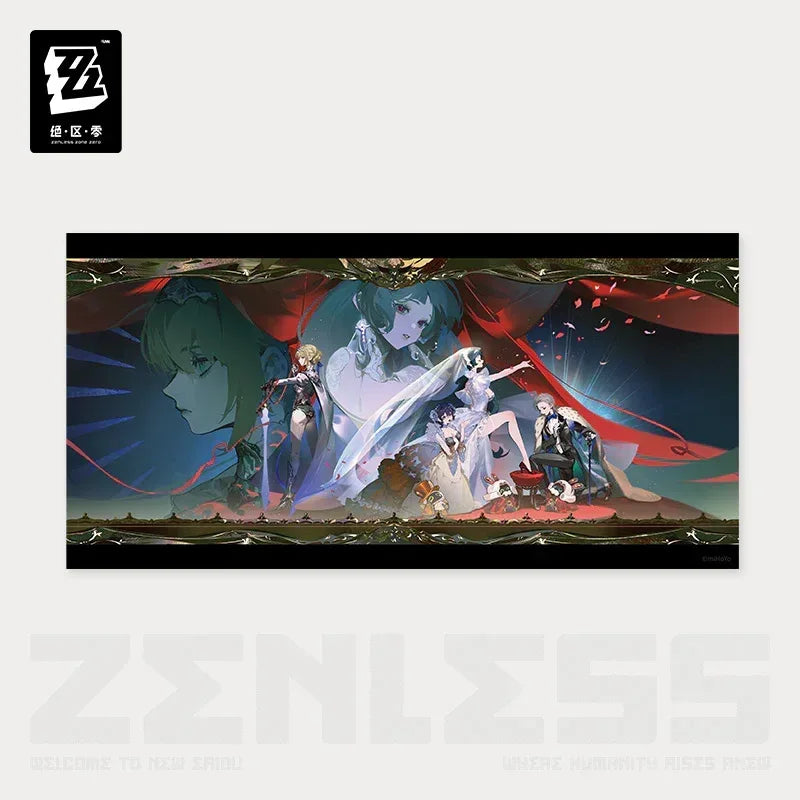 Zenless Zone Zero Concerto Channel Series Astra-nomical Moment Merch Poster ACG Go Anime www.acg-go.com Art Decor, Astra Yao, Badge, Belle, Evelyn Chevalier, Wise
