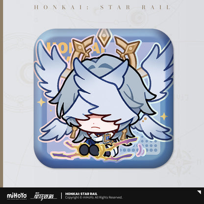Pom-Pom Exhibition Series Square Tinplate Badge