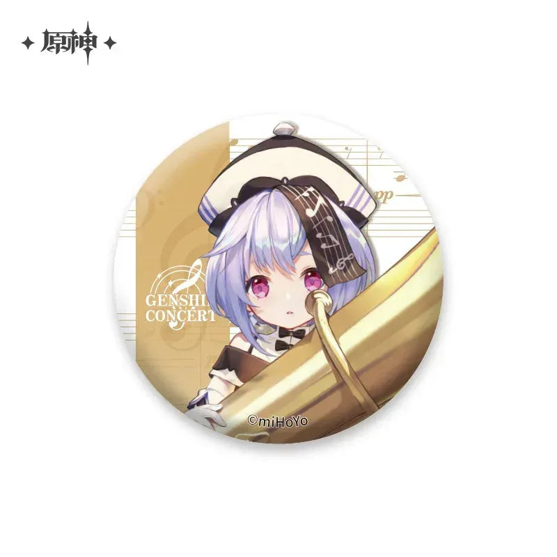 Genshin Impact Melodies of an Endless Journey Character Series Badge Qiqi ACG Go Anime www.acg-go.com Badge, Barbara, Beidou, Diluc, Kaeya, Klee, Ningguang, Qiqi, Venti, Xiangling