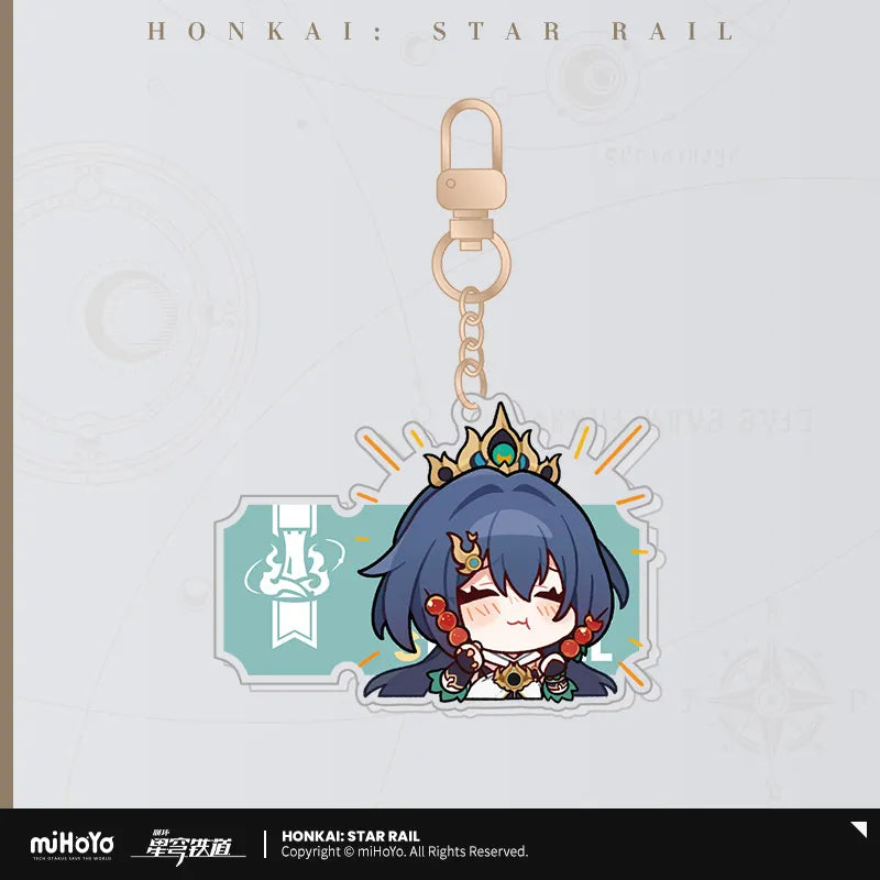 Pom-Pom Exhibition Series Acrylic Keychain
