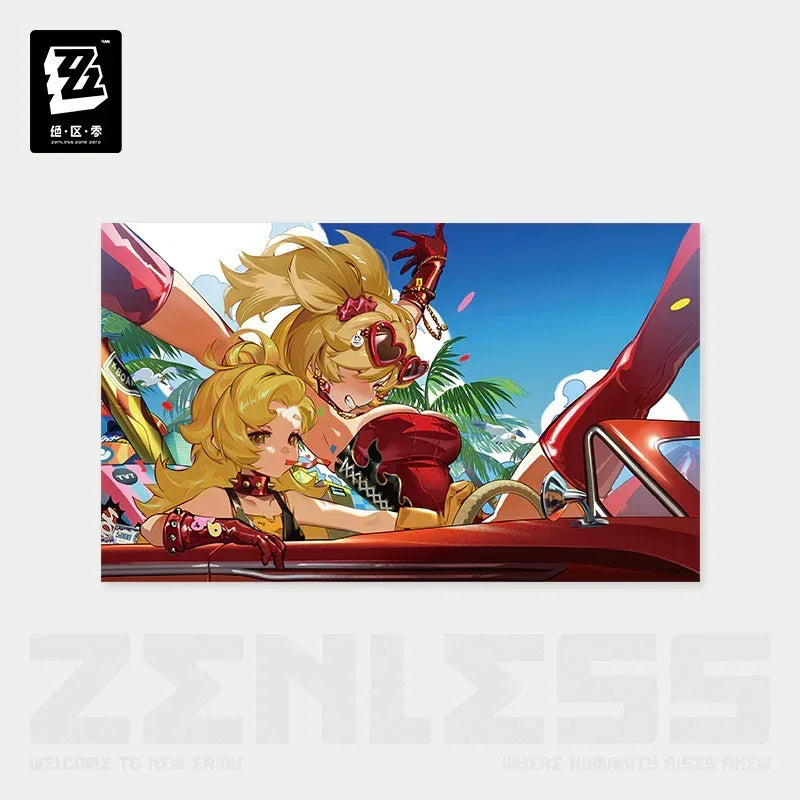 Zenless Zone Zero Random Play Video Tape Series Collectible Posters Vol.4 Luck's on My Side ACG Go Anime www.acg-go.com Art Decor, Zenless Zone Zero