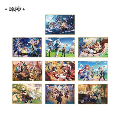 Genshin Impact Shikishi Card Board All That Glitters ACG Go Anime www.acg-go.com Aether, Albedo, Alhaitham, Arataki Itto, Art Decor, Azhdaha, Baizhu, Cardboard, Dehya, Event Artwork, Furina, Ganyu, Kamisato Ayato, Kuki Shinobu, Nahida, Paimon, Venti, Wanderer, Xiao, Yanfei, Yelan, Zhongli