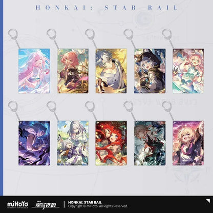 Honkai: Star Rail Light Cone Series Acrylic Pendant Earthly Escapade ACG Go Anime www.acg-go.com Anaxa, Argenti, Art Decor, Aventurine, Bailu, Black Swan, Blade, Castorice, Cipher, Dan Heng, Dan Heng & Blade, Dr. Ratio, Feixiao, Fu Xuan, Gepard, Huohuo, Hyacine, Kafka, Light Cone, Lingsha, Luka, Luocha, March 7th, Moze, Mydei, Pendant & Keychain, Rappa, Robin, Ruan Mei, Sparkle, Sushang, Tribbie, Yanqing, Yukong