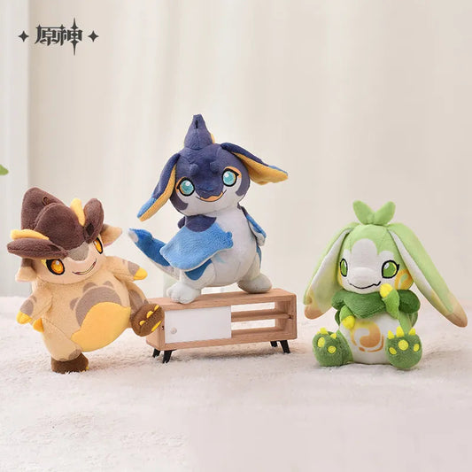 Blaze to Natlan Series Baby Saurian Dragon Plush Keychains