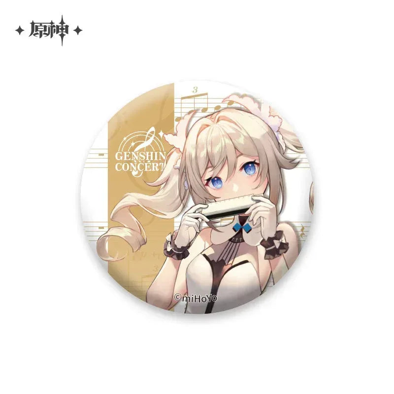 Genshin Impact Melodies of an Endless Journey Character Series Badge Barbara ACG Go Anime www.acg-go.com Badge, Barbara, Beidou, Diluc, Kaeya, Klee, Ningguang, Qiqi, Venti, Xiangling