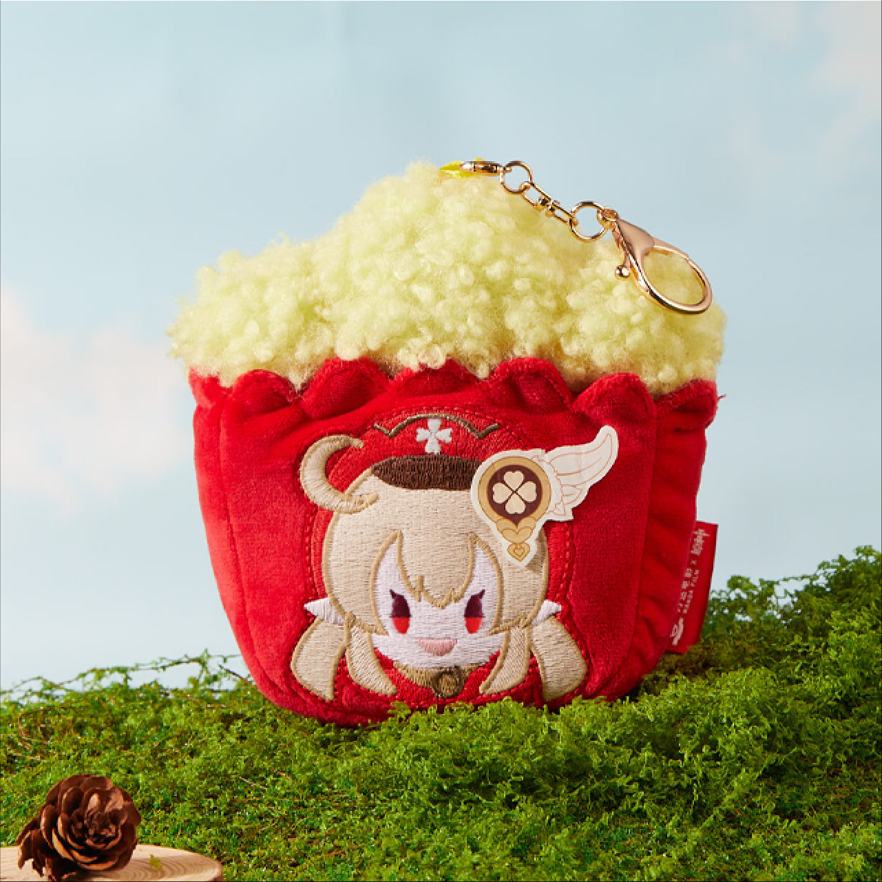 x Wanda Film "Magic Screen Journey: A Date with Light and Shadow" Popcorn Plush Keychain