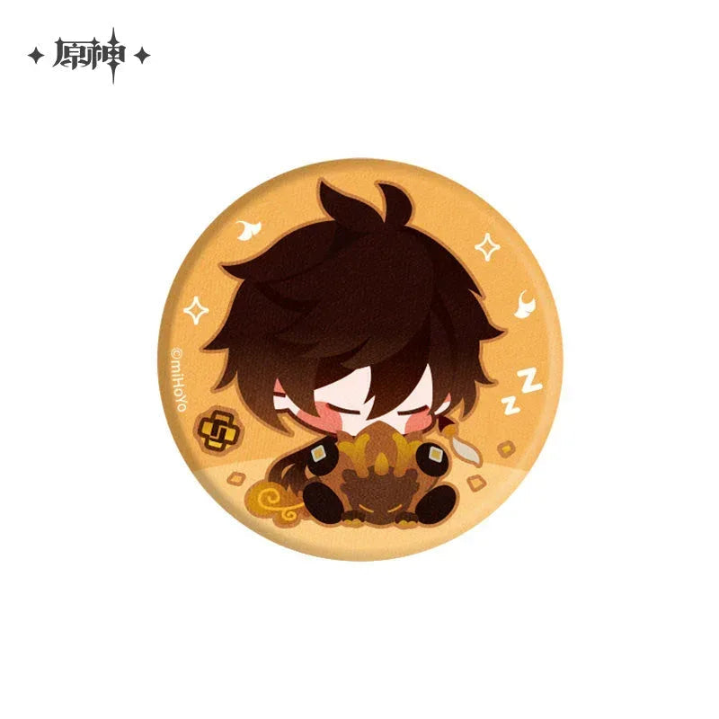 Genshin Impact Chibi Character Plush Badge