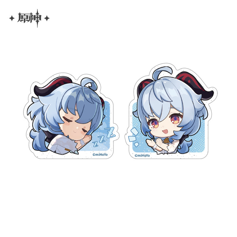 Genshin Impact  X HeyTea Series Vol.2 Xin You Suo Xi Badge & Standee & Acrylic Clip