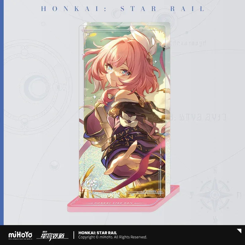 Honkai: Star Rail Light Cone Series Glitter Quicksand Acrylic Block Ornaments The Story's Next Page ACG Go Anime www.acg-go.com Anaxa, Argenti, Art Decor, Aventurine, Black Swan, Blade, Castorice, Cipher, Dan Heng, Dan Heng • Imbibitor Lunae, Feixiao, Gepard, Himeko, Huohuo, Hyacine, Jing Yuan, Jingliu, Light Cone, Luka, Moze, Mydei, Ruan Mei, Seele, Sparkle, Stand, Tribbie