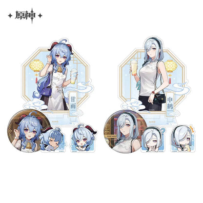Genshin Impact  X HeyTea Series Vol.2 Xin You Suo Xi Badge & Standee & Acrylic Clip