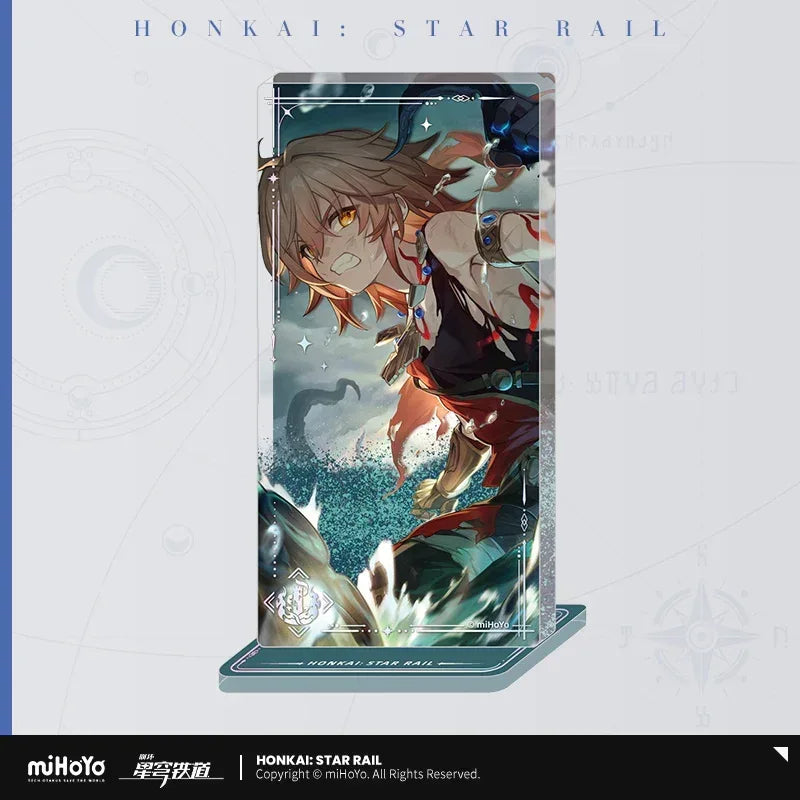 Honkai: Star Rail Light Cone Series Glitter Quicksand Acrylic Block Ornaments A Trail of Bygone Blood ACG Go Anime www.acg-go.com Anaxa, Argenti, Art Decor, Aventurine, Black Swan, Blade, Castorice, Cipher, Dan Heng, Dan Heng • Imbibitor Lunae, Feixiao, Gepard, Himeko, Huohuo, Hyacine, Jing Yuan, Jingliu, Light Cone, Luka, Moze, Mydei, Ruan Mei, Seele, Sparkle, Stand, Tribbie