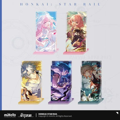 Honkai: Star Rail Light Cone Series Glitter Quicksand Acrylic Block Ornaments Night on the Milky Way ACG Go Anime www.acg-go.com Anaxa, Argenti, Art Decor, Aventurine, Black Swan, Blade, Castorice, Cipher, Dan Heng, Dan Heng • Imbibitor Lunae, Feixiao, Gepard, Himeko, Huohuo, Hyacine, Jing Yuan, Jingliu, Light Cone, Luka, Moze, Mydei, Ruan Mei, Seele, Sparkle, Stand, Tribbie