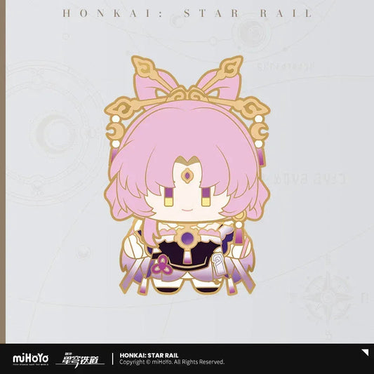 Honkai: Star Rail Chibi Doll Series Metal Pin Badge