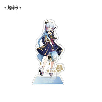 Genshin Impact Hua Cai Qi Shi Series Merch Stand- Ayaka ACG Go Anime www.acg-go.com Art Decor, Ayaka, Badge, Pendant & Keychain, Shikishi, Stand, Yoimiya