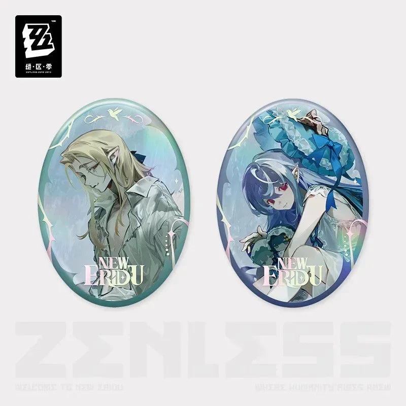 Zenless Zone Zero Concerto Channel Series Bury Your Tears With the Past Merch Vol.2 Badge Hugo ACG Go Anime www.acg-go.com Art Decor, Badge, Hugo, Vivian
