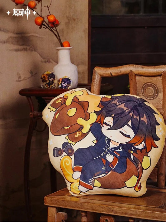 Zhongli Theme Impression Series Chibi Pillow