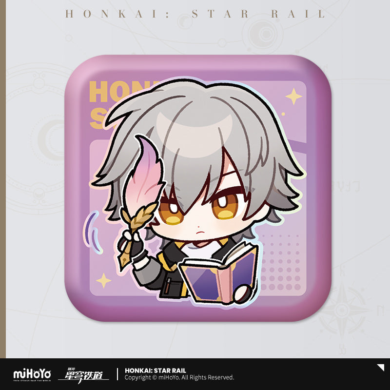 Pom-Pom Exhibition Series Square Tinplate Badge