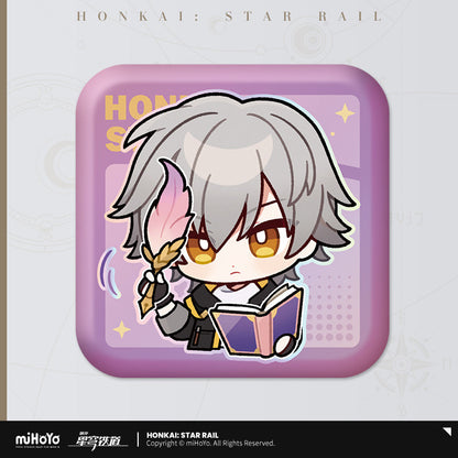Pom-Pom Exhibition Series Square Tinplate Badge