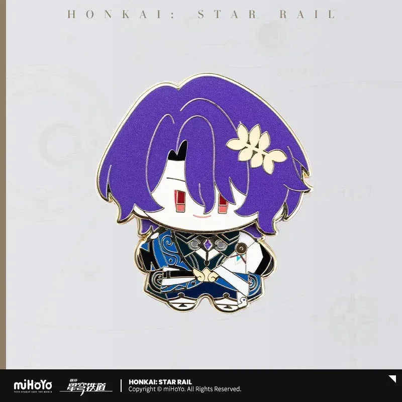 Honkai: Star Rail Chibi Doll Series Metal Pin Badge