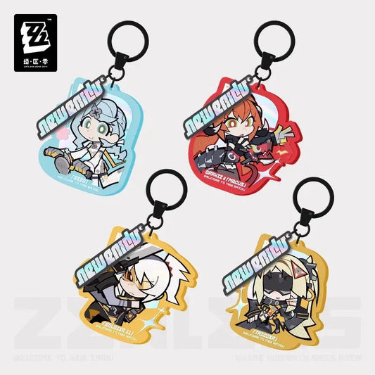 Zenless Zone Zero New Eridu Series Obol Squad Chibi Acrylic Keychain
