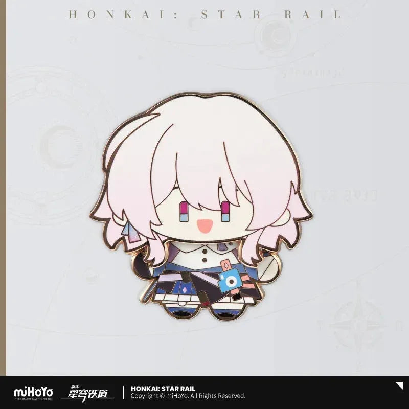 Honkai: Star Rail Chibi Doll Series Metal Pin Badge