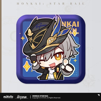 Pom-Pom Exhibition Series Square Tinplate Badge