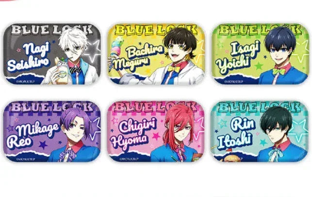 Blue Lock x Lawson Tinplate Badge Mystery Box Random One ACG Go Anime www.acg-go.com Badge, blue lock, Mystery Box