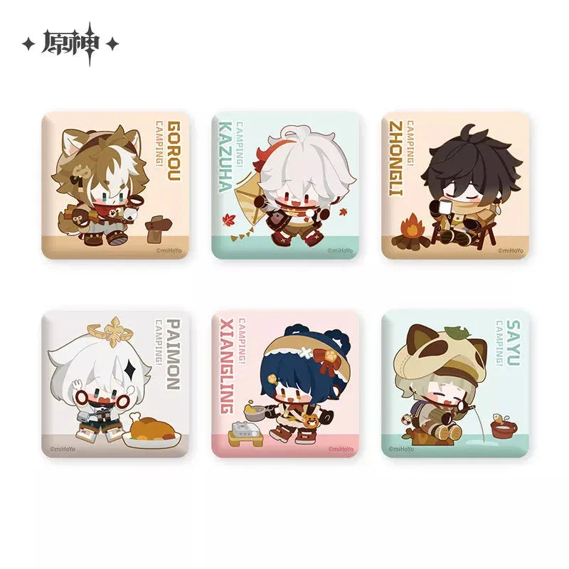 Genshin Impact Go Camping Series Square Badge